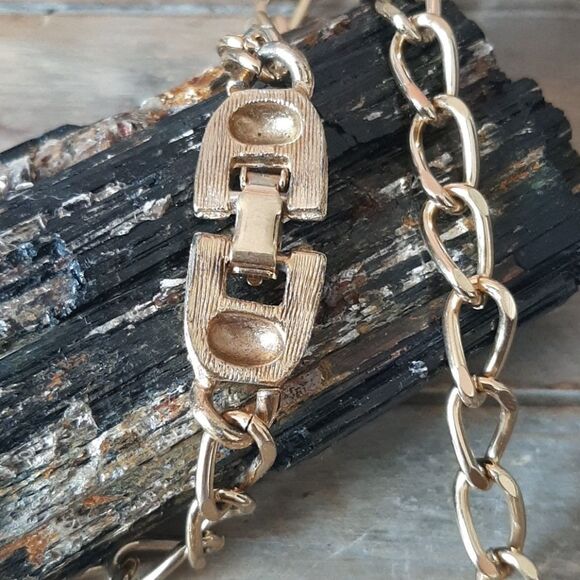 Sundance Heavy Gold Link Chain Necklace 30" - Picture 5 of 8